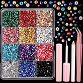 YGDZ Face Rhinestones Kit, Face Eye Gems for Makeup, Face Jewels Set with Face Makeup Glue, Nail Gems, Rhinestones for Body, Hair, Nail Art, Halloween Makeup for Women