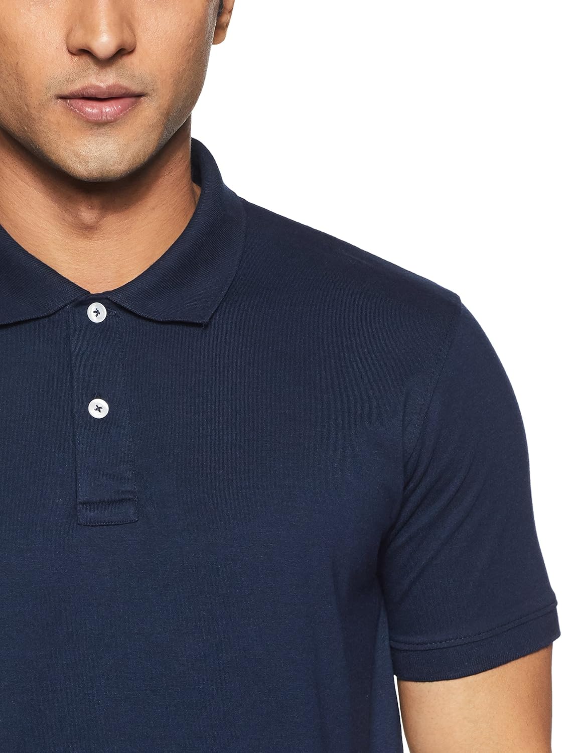 get in men's solid regular fit polo