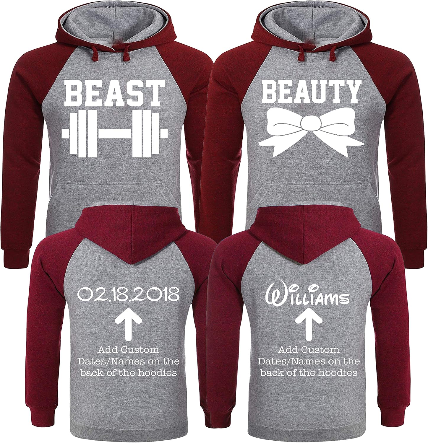 Beauty Matching Hoodies Falu Red Men 