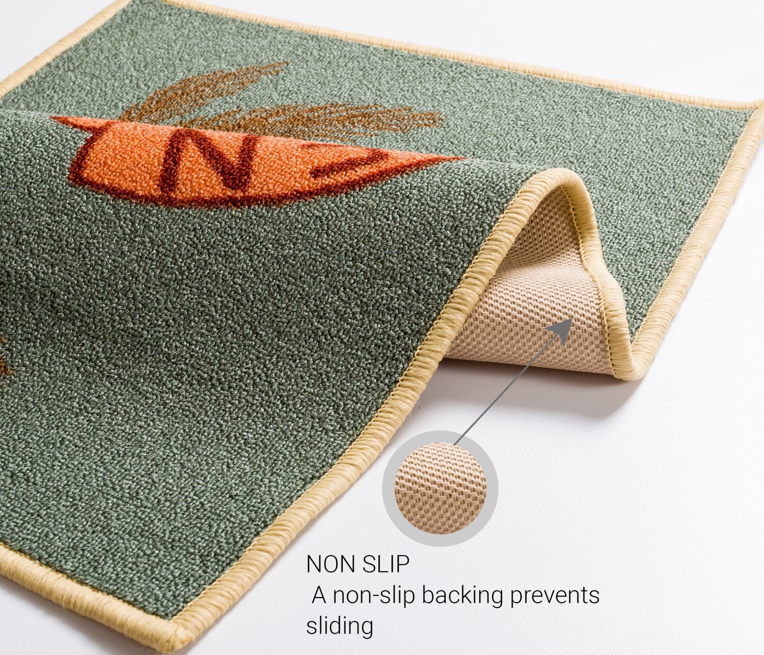 18 x 5 Well Woven NonSkid/Slip Rubber Back Antibacterial 2x5 Door Mat