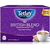 Tetley, British Blend Black Tea, 80 Count, Hot or Iced, Rich &amp; Robust Black Tea