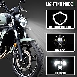 VEISUTOR LED Headlights for Kawasaki Vulcan 650