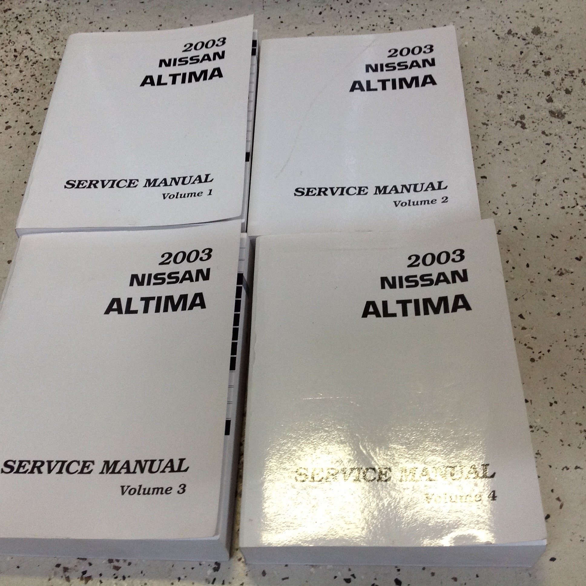 2003 Nissan ALTIMA Service Repair Shop Workshop Manual Set OEM Factory  Paperback – 2003