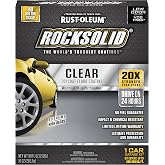 RockSolid Garage TopCoat Clear, High Gloss, 1 Car Kit | Clear high gloss protective topcoat, Zero VOC, Resists chemicals, Reduces waste burst pouch