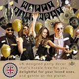Itsy Bitsy Party Co Premium Reusable Birthday Decorations Black Gold view 6