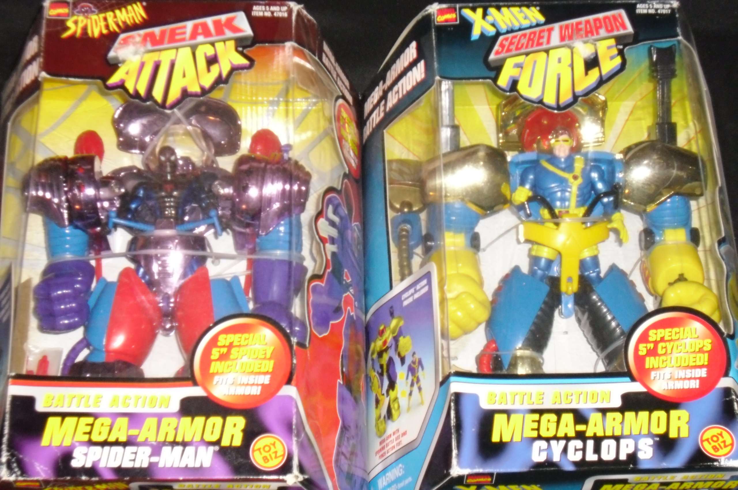 MEGAARMOR ACTION FIGURES (2) action figures (1 XMEN SECRET WEAPON
