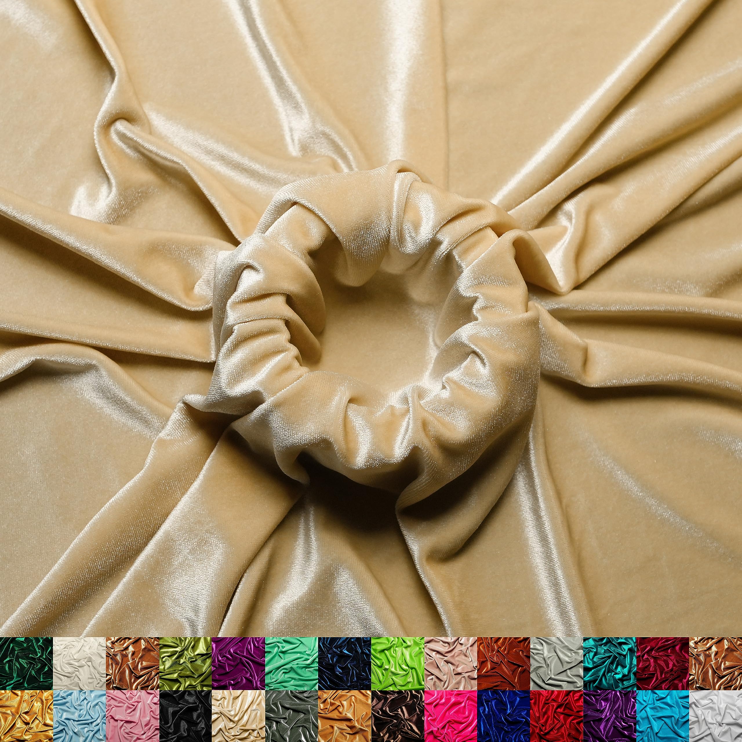 Ice Fabrics Stretch Velvet Fabric by The Yard