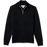 Amazon Essentials Men's Long-Sleeve Soft Touch Quarter-Zip Sweater