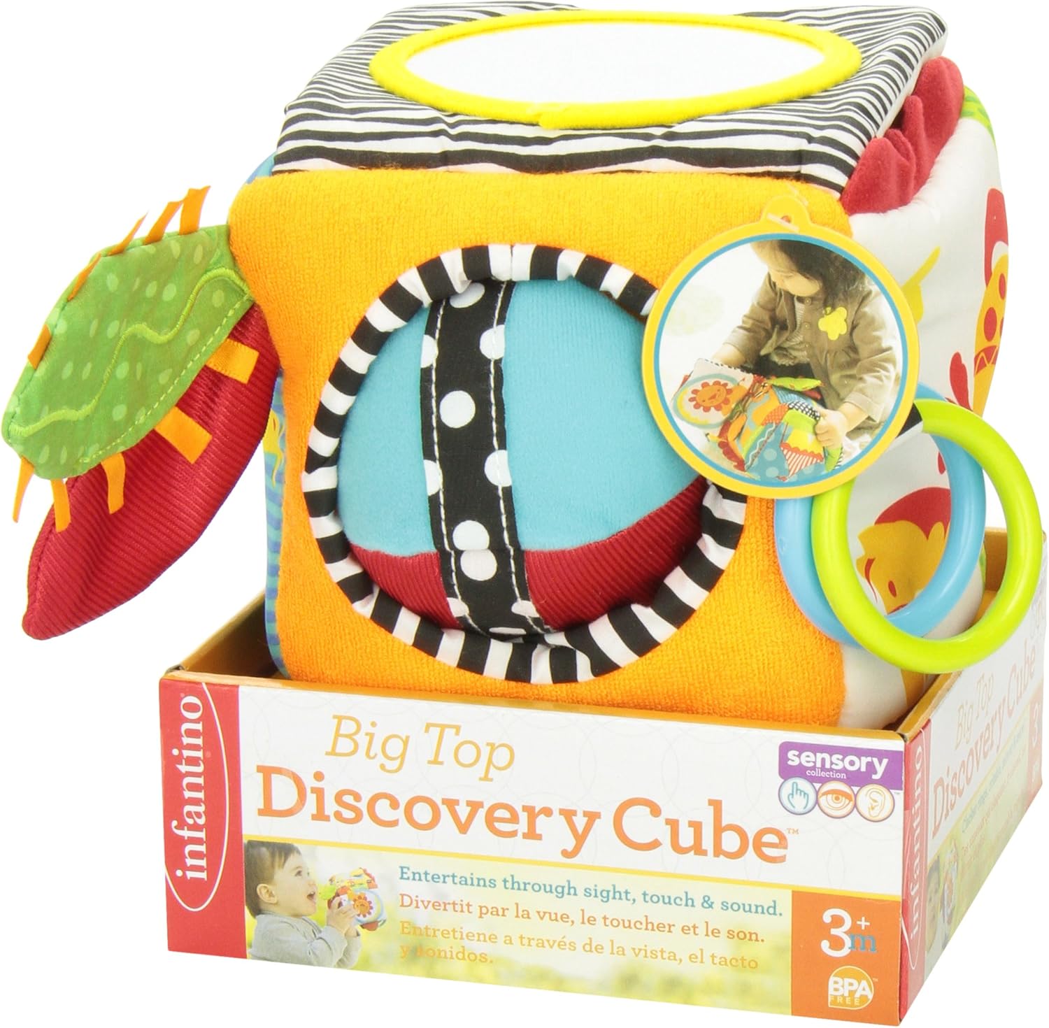 infantino big top discovery cube
