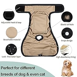 Grecle Washable Female Dog Diapers - Premium