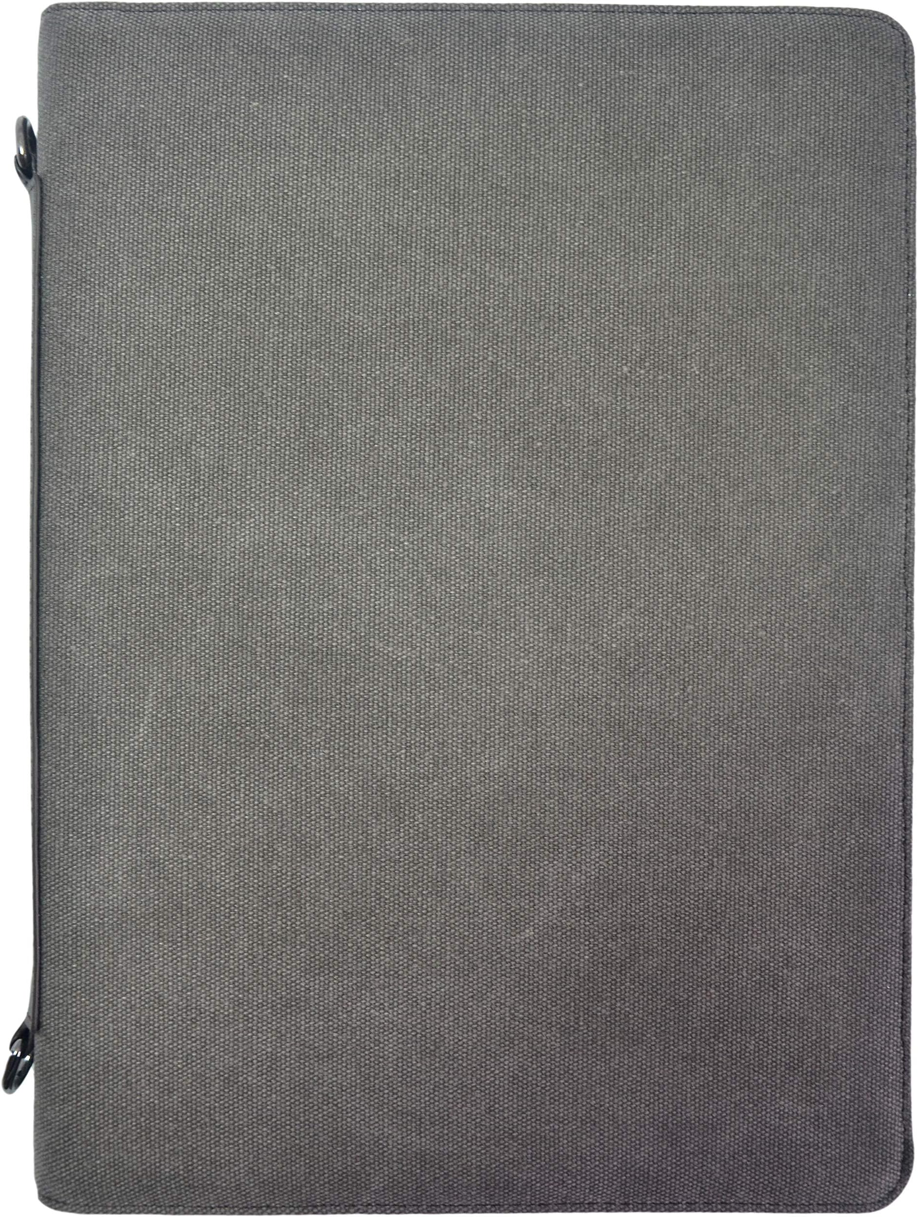 Canvas and Vegan Leather Artist Padfolio by Metier Life | Art Portfolio Organizer and Drawing Pad | Card and Art Material Storage with Included Sketch Book |