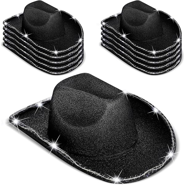 Amazon.com: Jeere 12 Pcs Cowboy Light up Hat Set Include 4  display picture 1