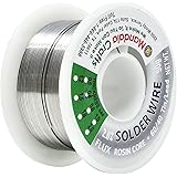 Mandala Crafts 60 40 0.6mm 0.8mm 1mm 1.5mm 2% Flux Rosin Core Solder Wire (50g, 60 40, 0.6mmm)