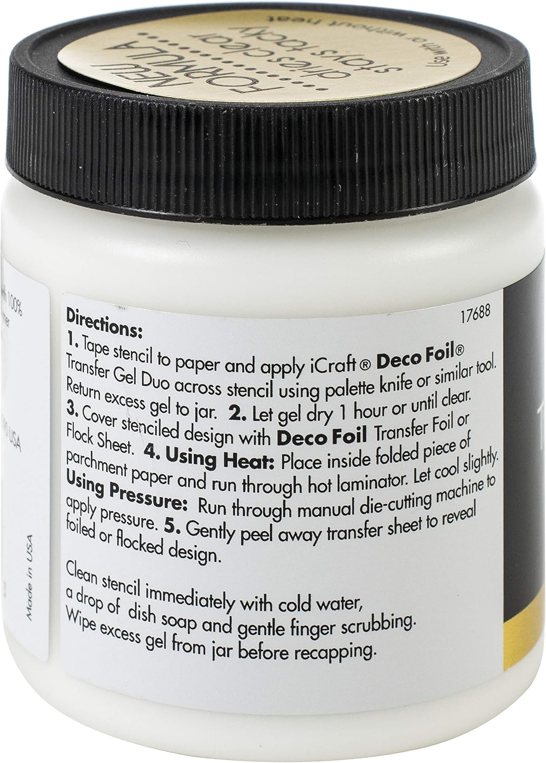 Deco Foil Transfer Gel Duo - Permanent Transfer Medium with Heat or Pressure, 0 - Image 4