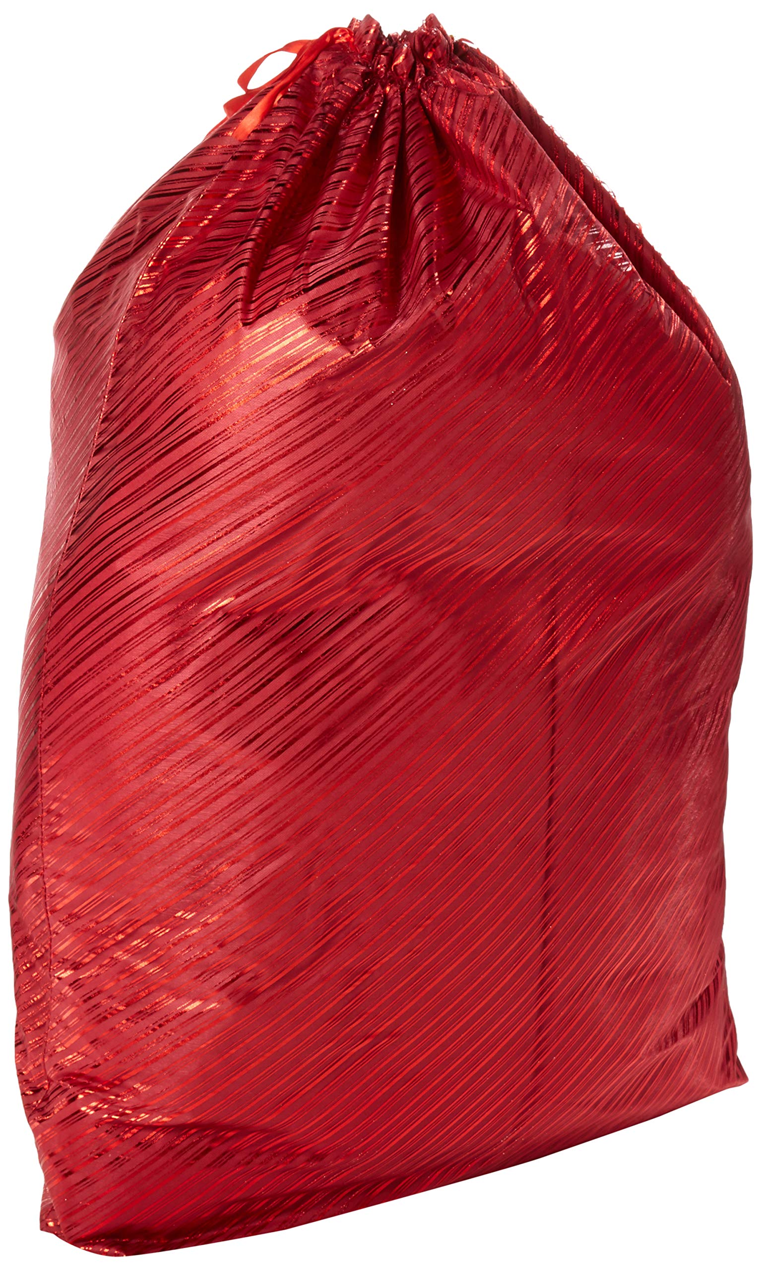 XXXL Jumbo Thick Reusable Festive Gift Bag for Oversized Presents, Festive Red 36 x 44 inches