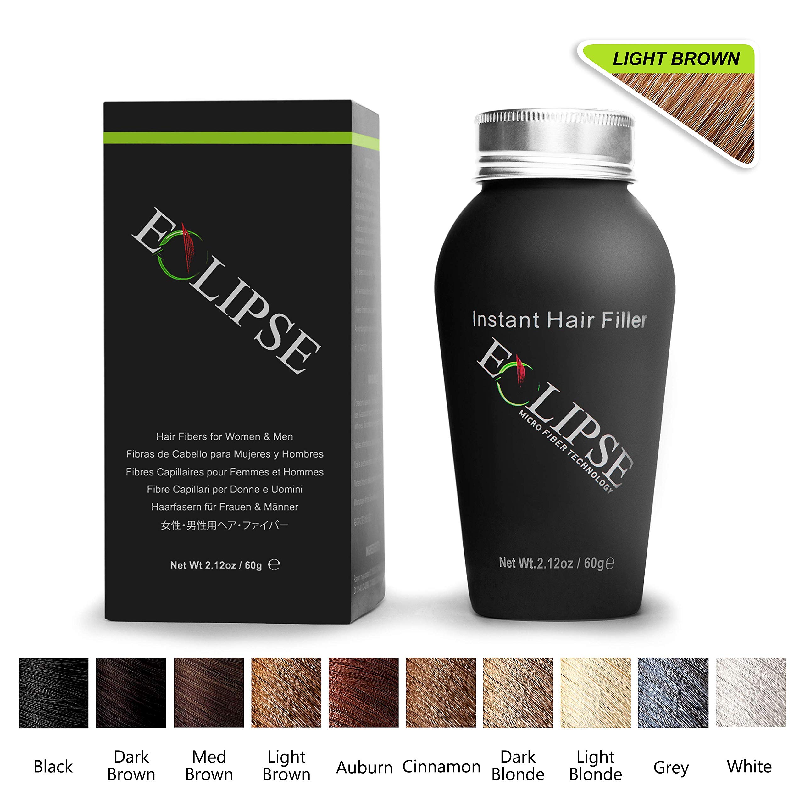 Eclipse Hair Building Fibers & Beard Filler Instant Hair Fillers