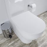 Croydex Malo Flexi-Fix Long D Shape Toilet Seat Soft Close Quick Release view 9
