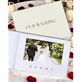 OLEEK Digital Memory Book (16GB)- Memory Wedding Book 7″ IPS HD Display- Wedding Video Book – Wedding Album Book – Memories Wedding Photo– Anniversary's Gifts – Wedding Gift