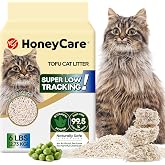 HoneyCare Tofu Cat Litter I 100% Plant-Based Pellets I Sustainable &amp; Biodegradable I Low-Dust Quick Clumping Superior Odor Control, 6-lbs