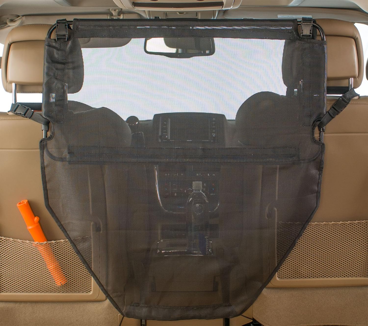 High Road Dog Car Barrier with Full View Mesh Cover and Padded Steel Frame : Pet Supplies