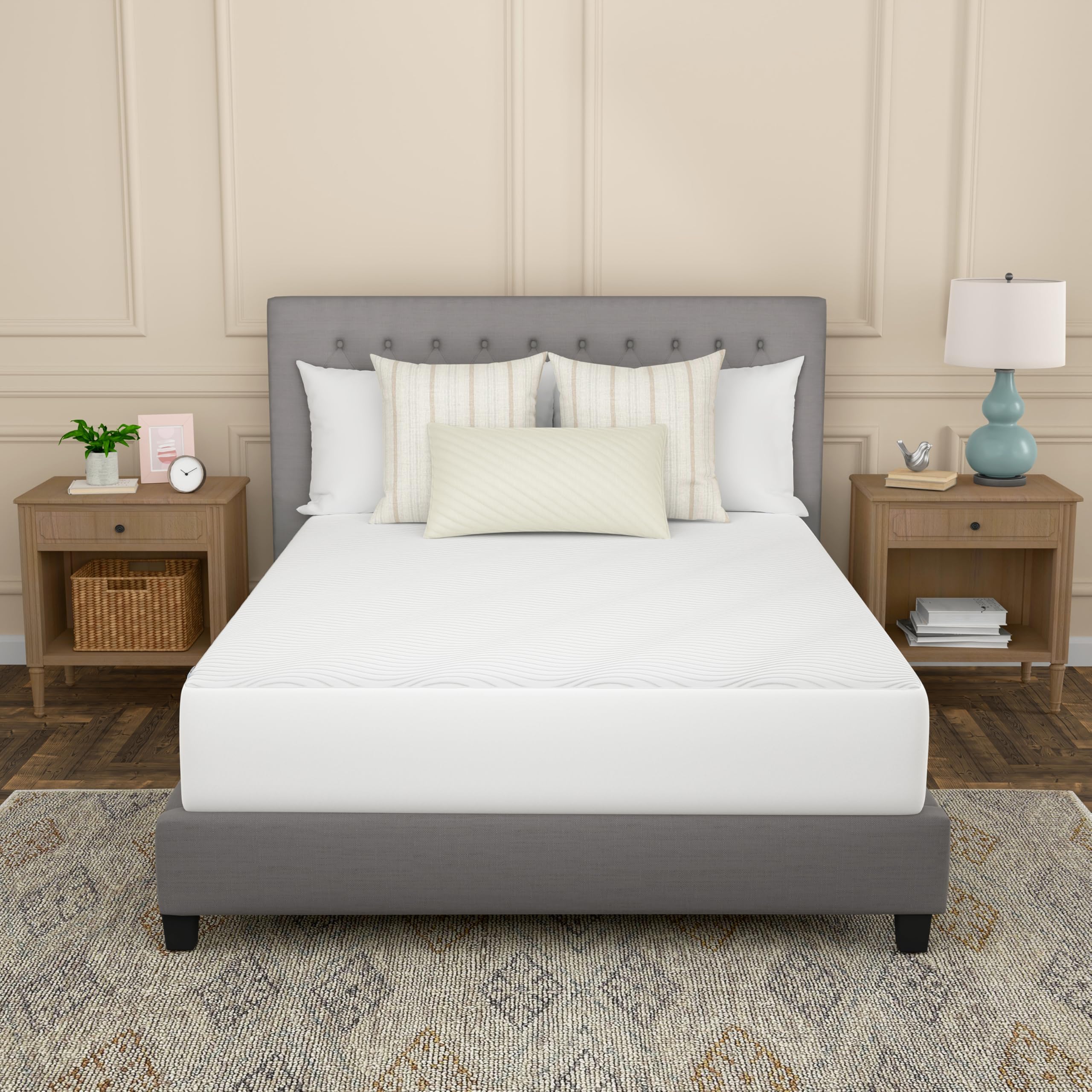 Photo 1 of Sealy Complete Protection Waterproof Stain Protection Antimicrobial Soft Comfort Top PerfectGrip Stretch Sidewalls Machine Washable Fitted Mattress Protector, Queen Size, White