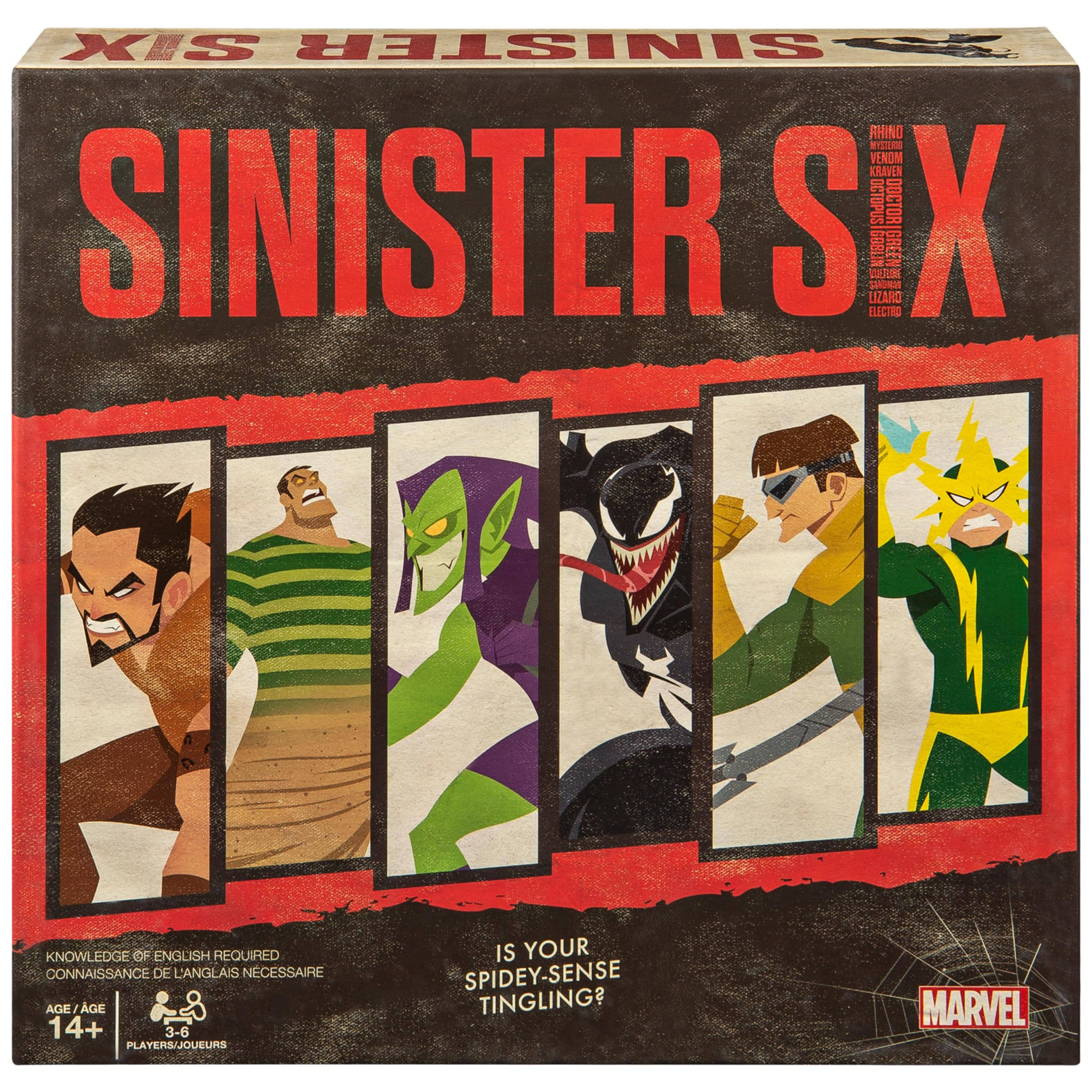 Marvel Sinister Six, Spider-Man Villains Heist Card Game for Teens and Adults