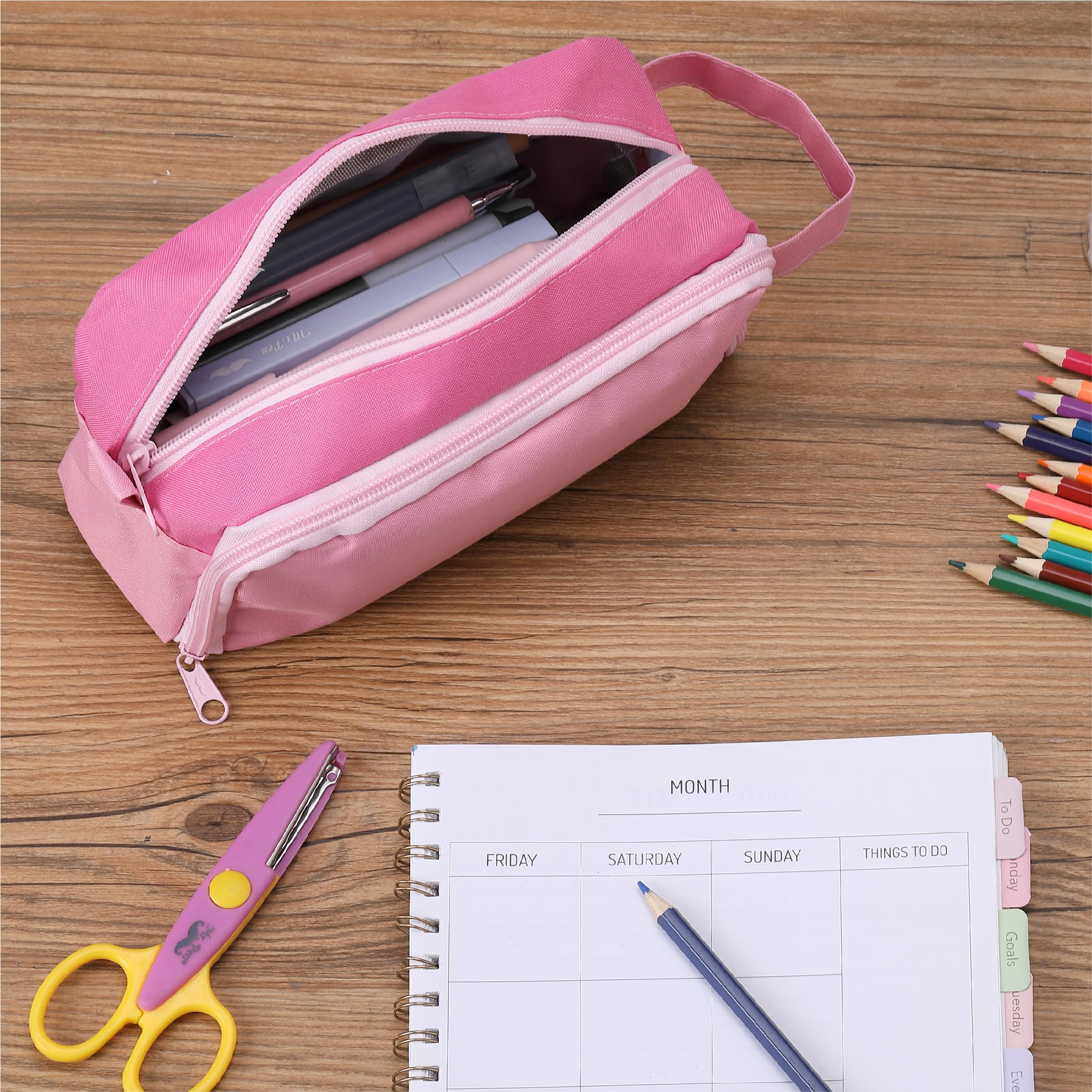 Mr. Pen- Large Capacity Pencil Case, Mint Green, Pencil Pouch, Pencil Bag, Pen Case