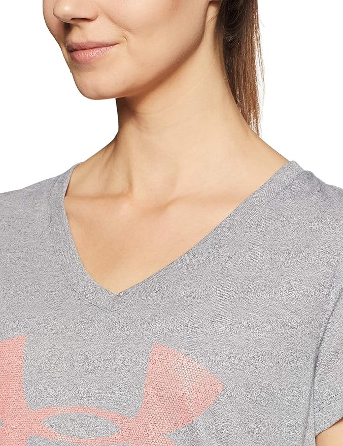 Under Armour 安德玛 UA Threadborne V领短袖 女子速干健身运动T恤 XS码2.9折.46 海淘转运到手约¥81