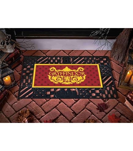 Amazon.com : Harry Potter Alohomora Black & Gold Door Mat