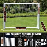 Northern Stone Ultimate All Weather uPVC Football Goal 8ft x 6ft Garden view 3