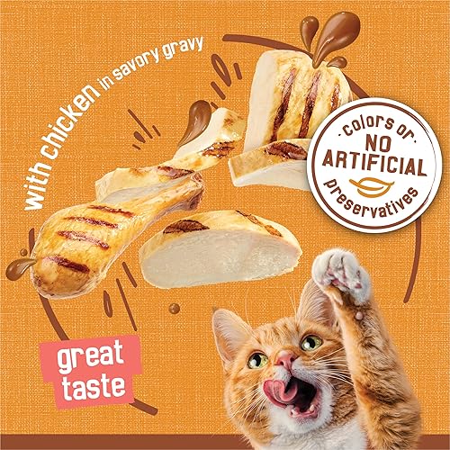 Purina Friskies Extra Gravy Wet Cat Food Chunky Chicken in Savory