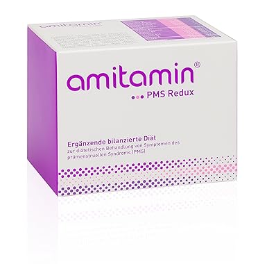 amitamin® PMS Redux - Zur diätetischen Behandlung von Symptomen des prämenstruellen Syndroms (PMS), 60 Ölkapseln und 30 Trock