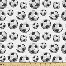 Lunarable Sports Fabric by The Yard, Pattern Vivid