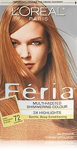 L’Oreal Paris Feria Multi-Faceted Shimmering ColorDark Iridescent Blonde, 72