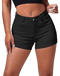 roswear Women's Casual Summer High Waisted Basic