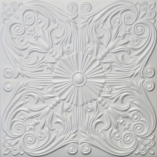 Amazon Com R39w White 20x20 Amazing Styrofoam Ceiling Tiles Easy