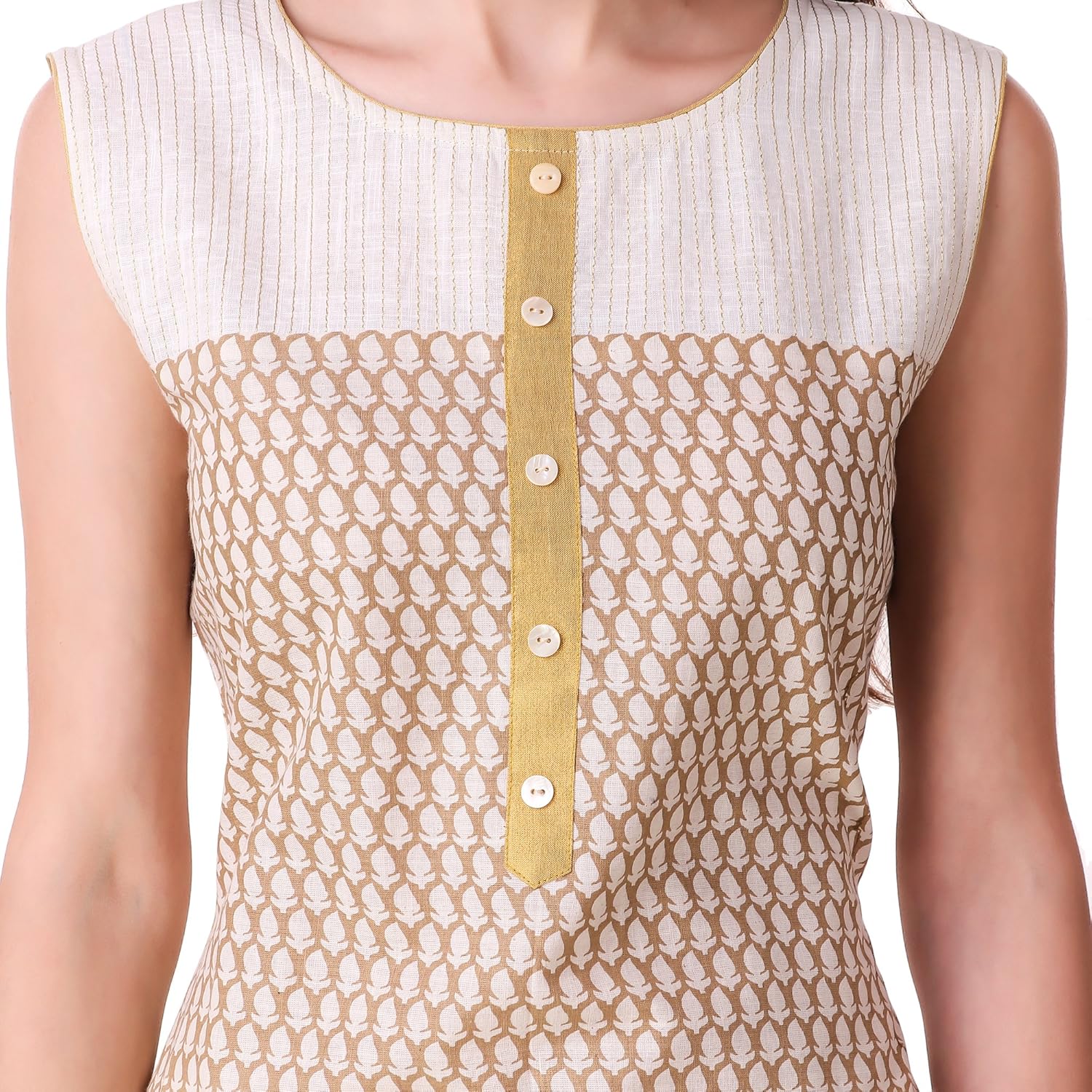 sreshee women's premium cotton designer kurti with palazzo pants set