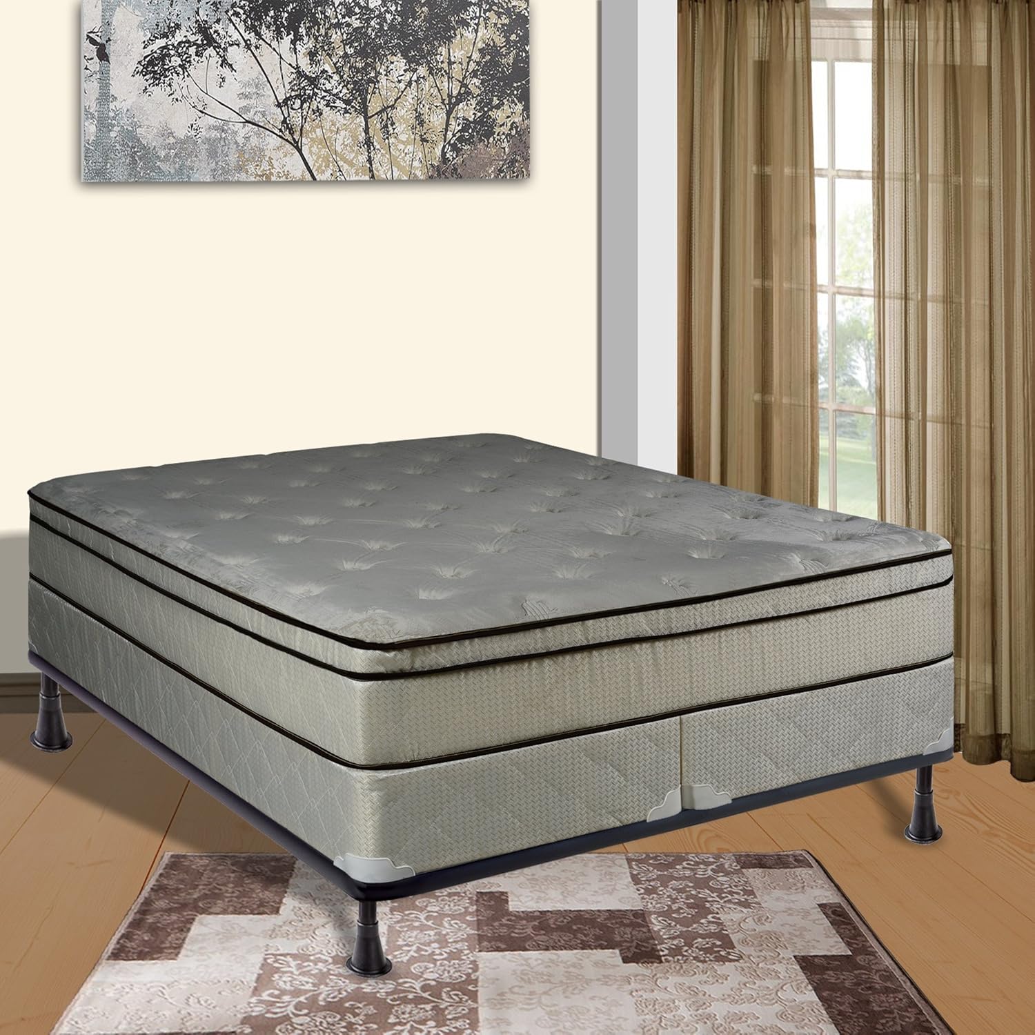 Continental Sleep Mattress, 11 Inch Euro Top Assembled