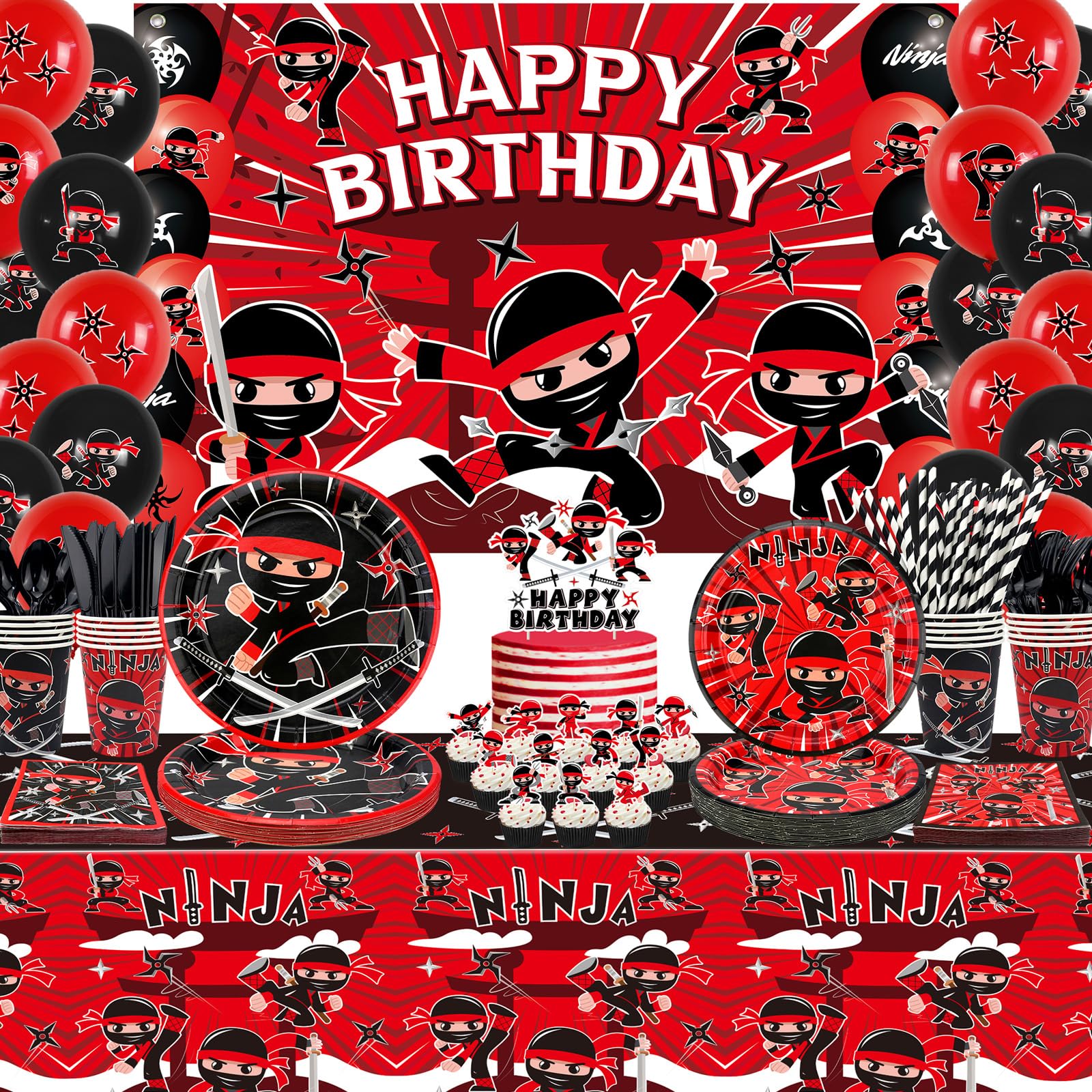 Stickers Murales Enfants Décorations De Fête Prénatale Jungle Safari Pour Garçon, Nappe De Fond