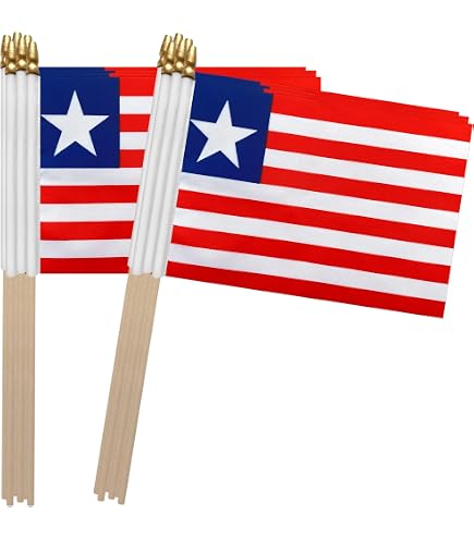 Liberia Flagge 150x90 Cm – 100% Polyester, Wetterfest, Mit Ösen Zum Aufhängen