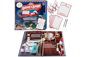 The Elf on The Shelf: Letters to Santa - Send Shrinking Christmas Lists to Santa through your Elf- 18 Piece Gift Set Includes Magic X-mas Paper, Mrs Claus' Press, Ribbon Sashes, Markers, and Parchment