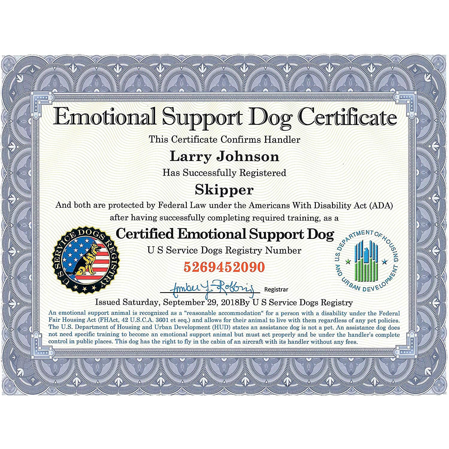 Service Animal Legitimate Esa Letter Get Your Legit ESA Letter