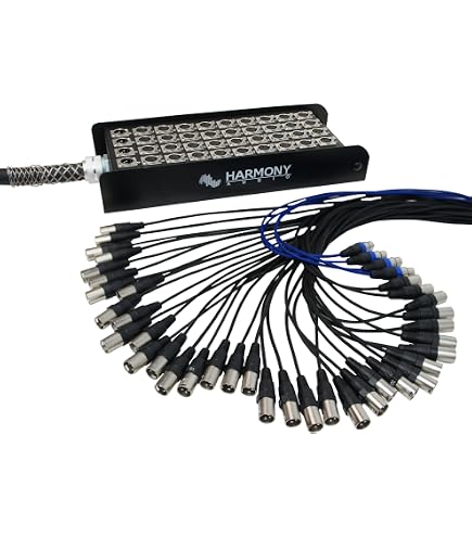 Amazon.com: Harmony Audio HA-SB40100 Pro Stage XLR Snake Cable Box