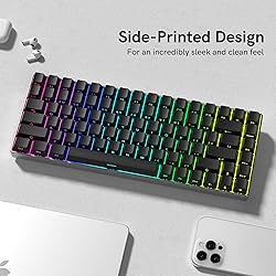 dagaladoo Black keycap Set,Shine Through keycaps 60