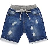 Encontrar Boys Blue Ripped Denim Shorts 2T-8
