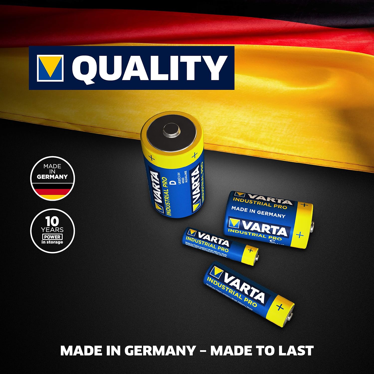 VARTA Industrial Pro AAA Micro Alkaline Batteries LR03 - 40-pack, Made in Germany, environmentally-friendly packaging - Image 4