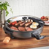 VonShef Large 6L Multi Cooker Electric Frying Pan 1500W 42cm view 2