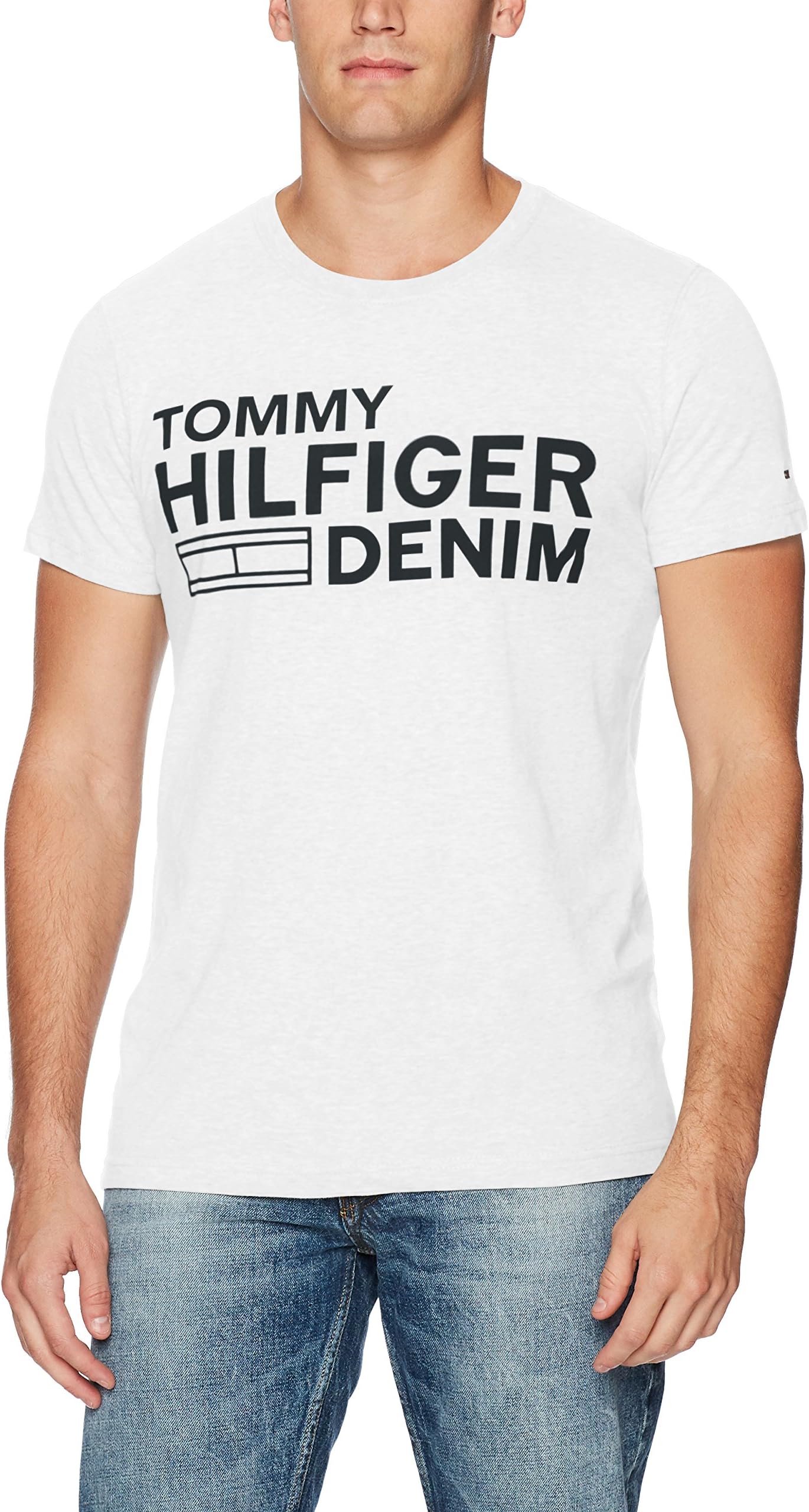 Tommy Hilfiger Denim Men's Logo T-Shirt with Short Sleeves