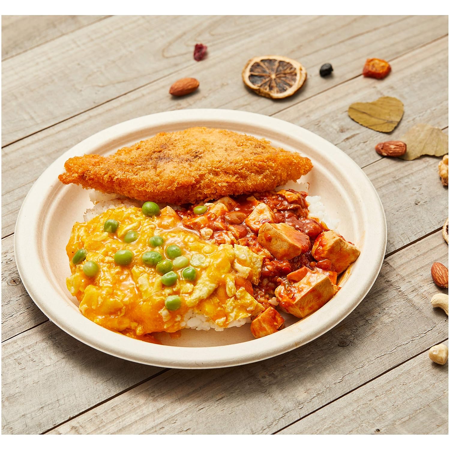 Basics Compostable Plates, 9-Inch, Pack of 500: Industrial & Scientific