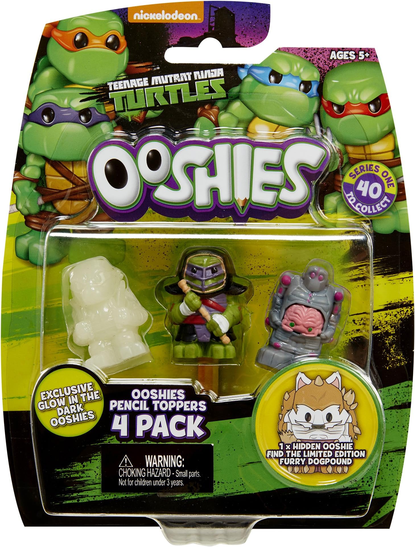 Ooshies Teenage Mutant Ninja Turtles Series 1 Donnie 4 Figure Set